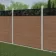 LuxeLine Composite Fence Panel Teak - Jungle Decorative Screen for Own Post