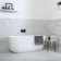 Cappella White Matt Marble Effect 605x605 Wall and Floor Tiles