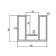 LuxeLine® Concrete Post Channel Adaptor 180cm