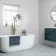 Dover White Matt Stone Effect Wall Tiles