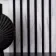 Trepanel Design® White Marble Effect on Black Felt Acoustic Wood Slat Panels