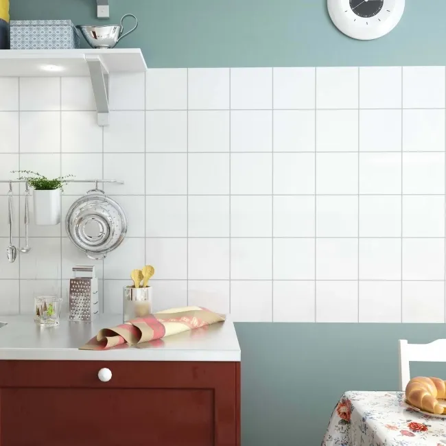 Crystal White Matt 150x150 Ceramic Wall Tiles