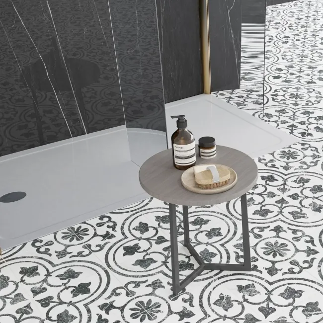 Trepanel Aqua Luxe® Black Marble Effect Embossed Satin SPC XXL Wall Panel
