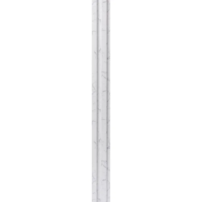 Trepanel Aqua 3D® Waterproof White Marble Slat Wall Panel 3 Pack (Covers 0.87 SQM)