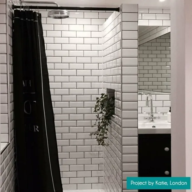 Whitechapel Gloss White Mini Metro Tiles