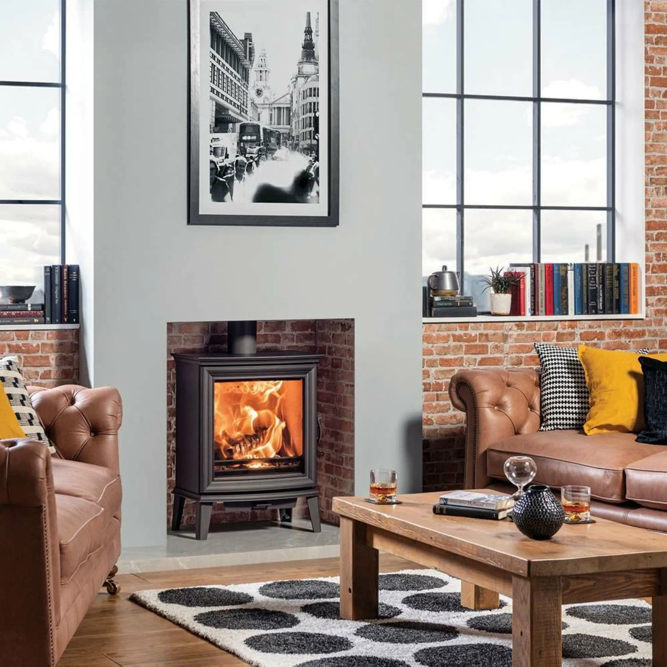Rustic Masonry Classic Red Brick Effect Tiles