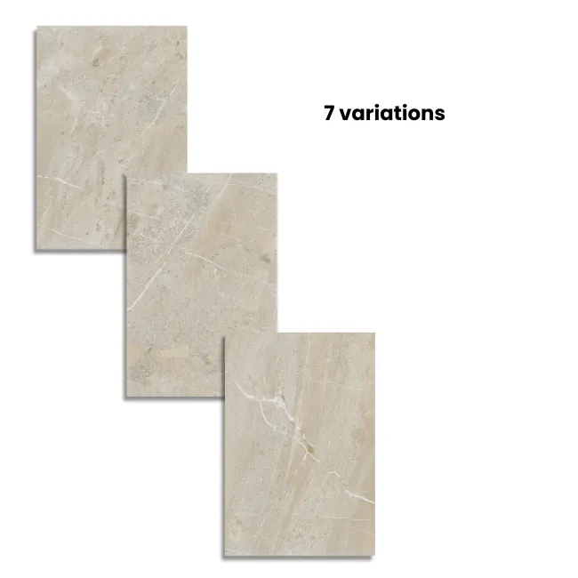 Muller Beige Stone Effect Matt Porcelain Outdoor Slab Tile