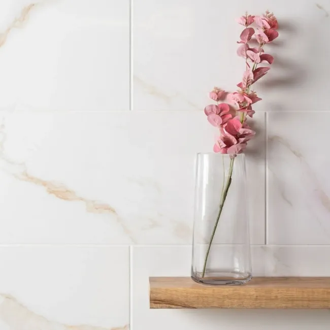 Cappella Gold Veined Gloss Marble Effect 600x300 Wall and Floor Tiles