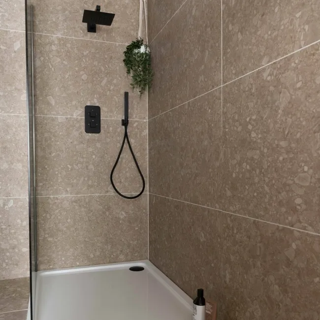 Signature Urbex Arena Grey Porcelain Matt Terrazzo Effect Tiles