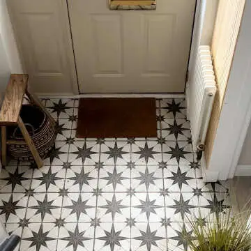 Scintilla Black Star Pattern Tiles