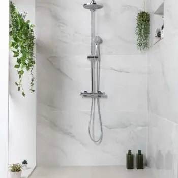 Deluxe Blanco Light Grey Polished Onyx Marble Effect Tiles