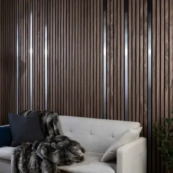 Trepanel® Stainless Steel Brushed Silver Decorative Acoustic Slat Cover
