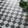 Canterbury Victorian Black & White Matt Marble Patterned Tiles