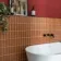 Hamlet Orange Gloss Brick Wall and Floor Tiles