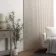 Trepanel Design® Light Oak on Antique White Felt Curve Acoustic Wood Slat Panels