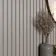 Trepanel® Light Oak on Antique White Felt Acoustic Wood Slat Panels