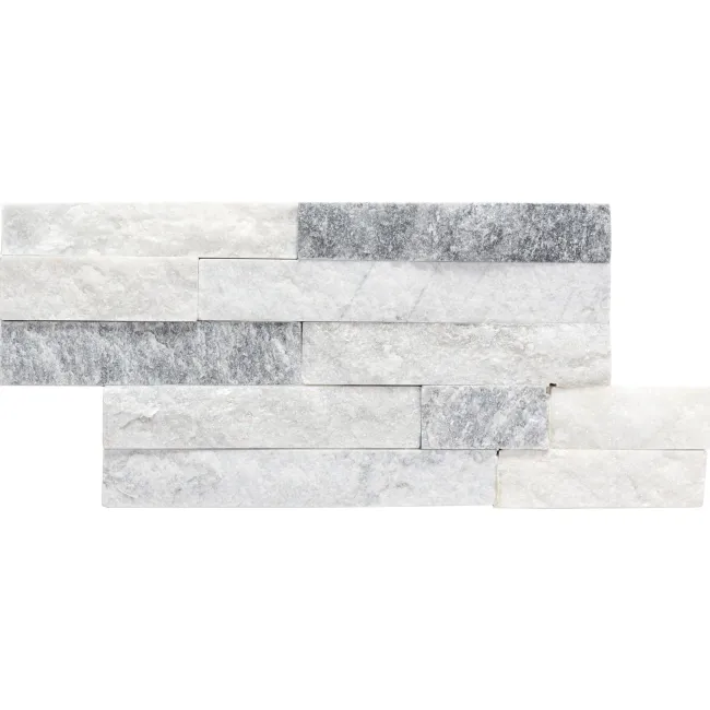 Crystal Arctic Grey Split Face Tiles