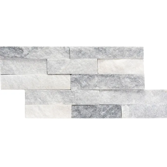 Crystal Arctic Grey Split Face Tiles