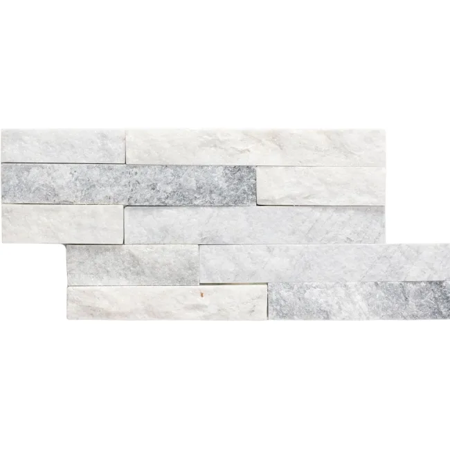 Crystal Arctic Grey Split Face Tiles