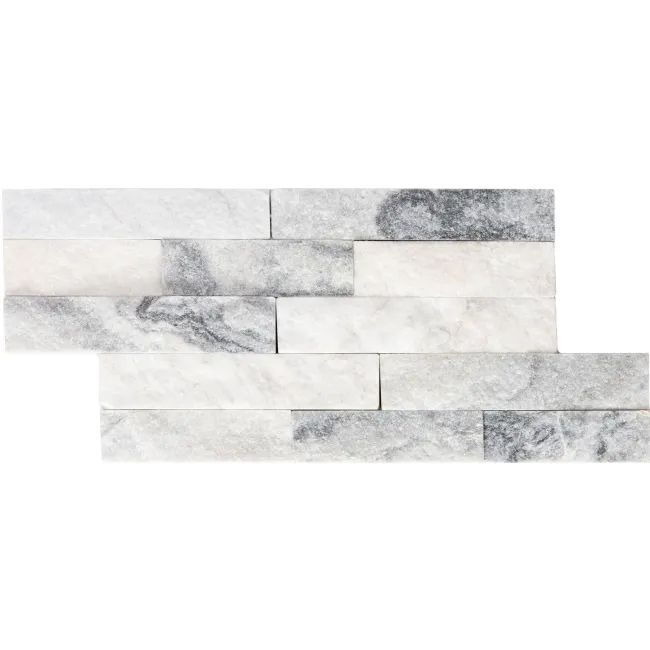 Crystal Arctic Grey Split Face Tiles