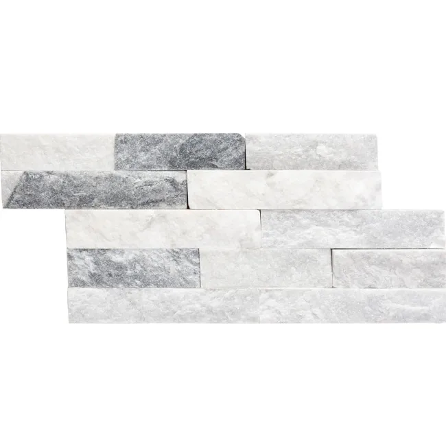 Crystal Arctic Grey Split Face Tiles
