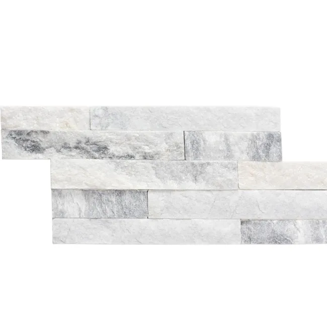 Crystal Arctic Grey Split Face Tiles