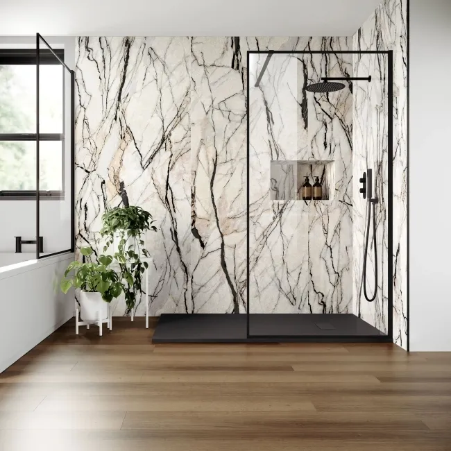 Trepanel Aqua® Gloss Multicolour Onyx Effect PVC Bathroom Wall Panel