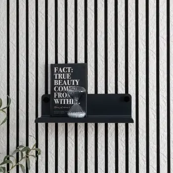 Trepanel Customise® Black Shelf 359mm inc Black Screws
