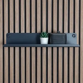 Trepanel Customise® Black Shelf 519mm inc Black Screws