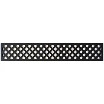 LuxeLine® Composite Classic Straight Top Fence Screen - Lattice Design