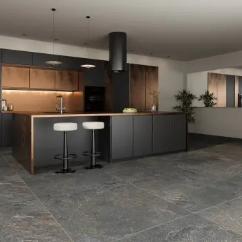 Ardesia Anthracite Stone Effect Matt Large Porcelain Tile