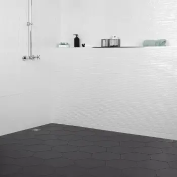 Black Hexagon Tiles