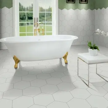 Aspect Grey Matt Hexagon Wall and Floor Tiles