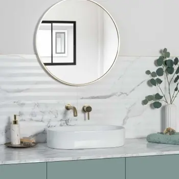 Elysian Calacatta White Vein Matt Marble Effect Decor Wall Tiles