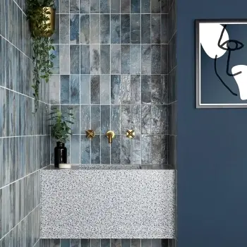 Raku Blue Tiles