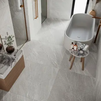 Alchemy Pearl Grey Slate Effect Anti Slip Porcelain Tile 900x900mm