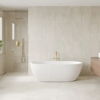 Ardesia Cream Stone Effect Matt Porcelain Wall and Floor Tile