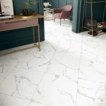 Modern Stautario Matt Marble Effect Tiles 600x600