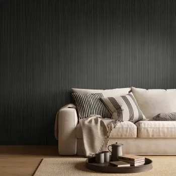 Trepanel Flex® Noir Black Flexible Wood Panels 2400x300