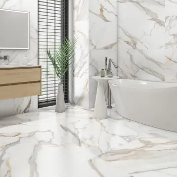 Vintage Gold Marble Effect Matt Porcelain Wall and Floor Tile