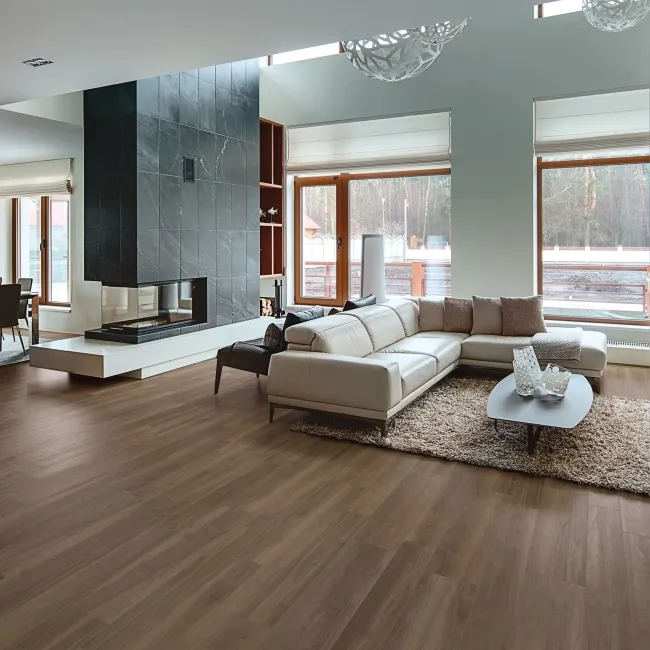 Heartwood Coffee Brown Matt Rectified Wood Effect Floor Tiles 888x220