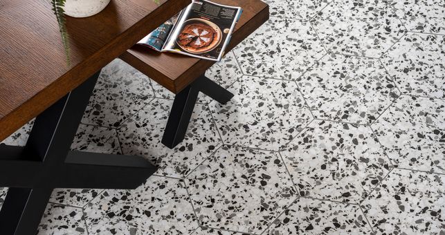 Trend Amalgamation For 2021: Terrazzo Hexagons