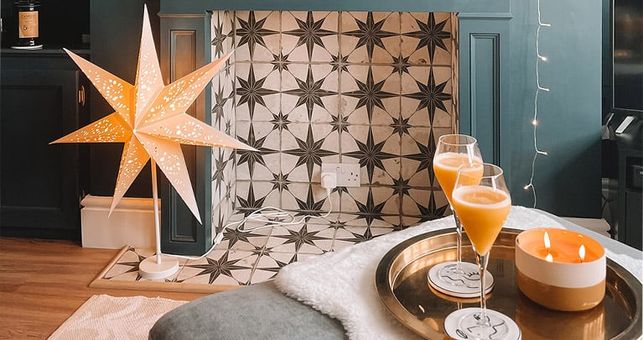 Mollie Created a Stunning Feature in her Disused Fireplace with our Scintilla Tiles