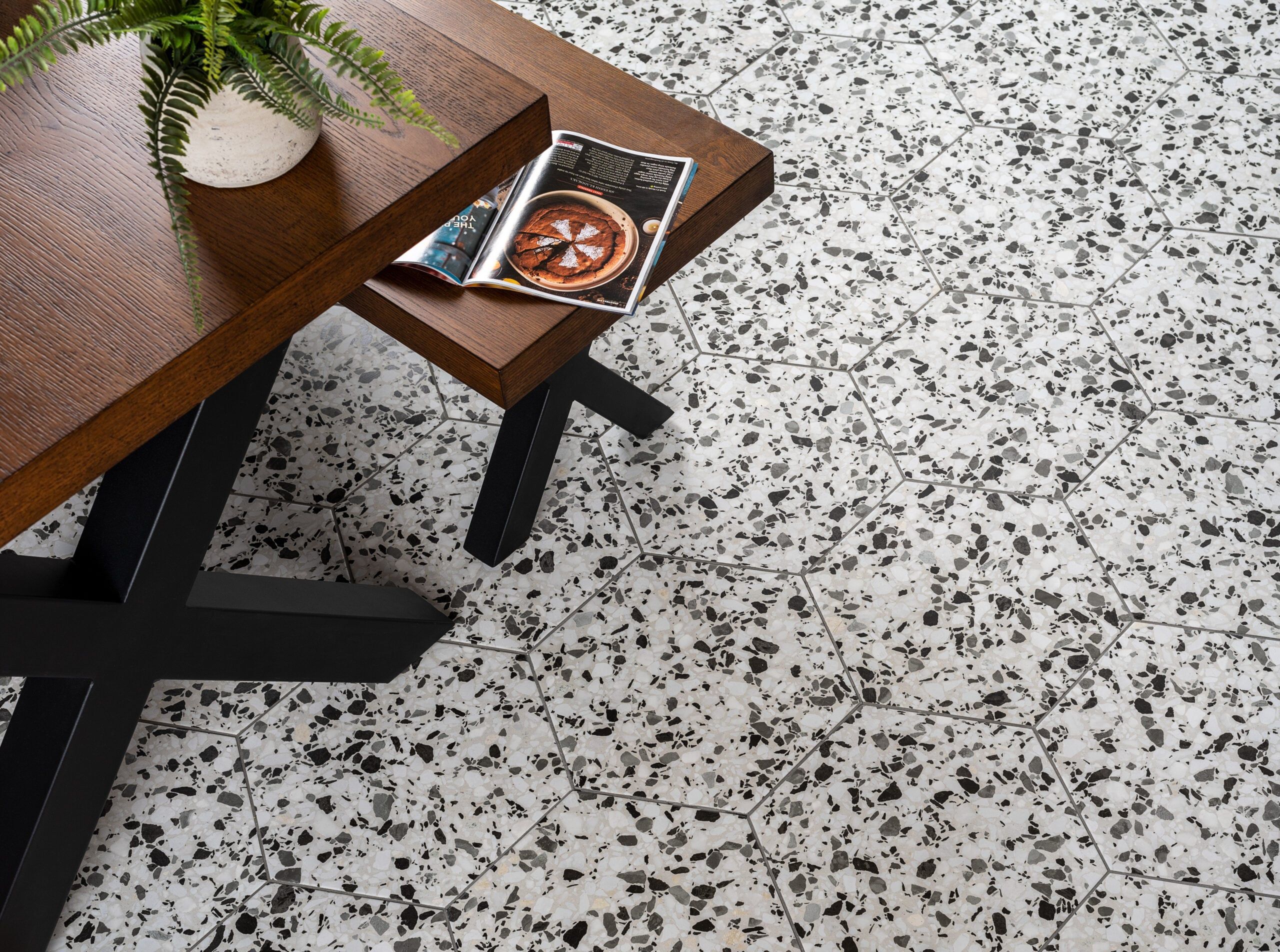 Trend Amalgamation For 2021: Terrazzo Hexagons