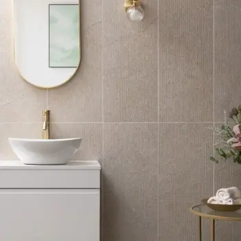 Alchemy Earth Textured Decor Limestone Effect Ceramic Wall Tile 1000x333mm