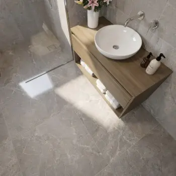 Alchemy Iron Grey Marble Effect Anti Slip Porcelain Tile 900x900mm