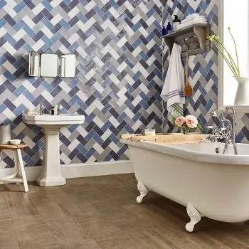 Country Cottage Blue Ceramic Metro Tiles