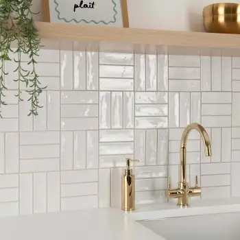 Hamlet White Gloss Brick Wall and Floor Tiles