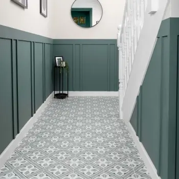 Mr Jones Green Matt Patterned Ceramic Wall and Floor Tiles