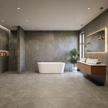 Ardesia Anthracite Stone Effect Matt Porcelain Floor Tile